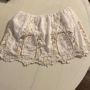 Forever 21 lace overlay crop top size medium